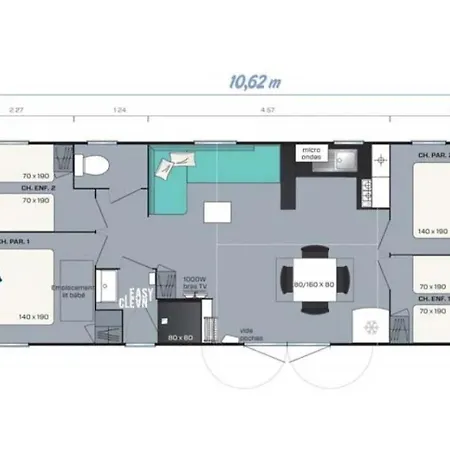 Camping 4 étoiles - Piscine - Ccbagid Wavans