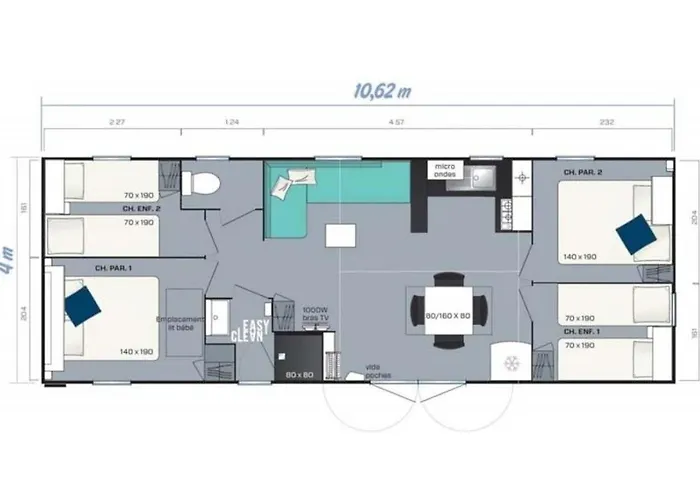 Camping 4 étoiles - Piscine - Ccbagid Wavans